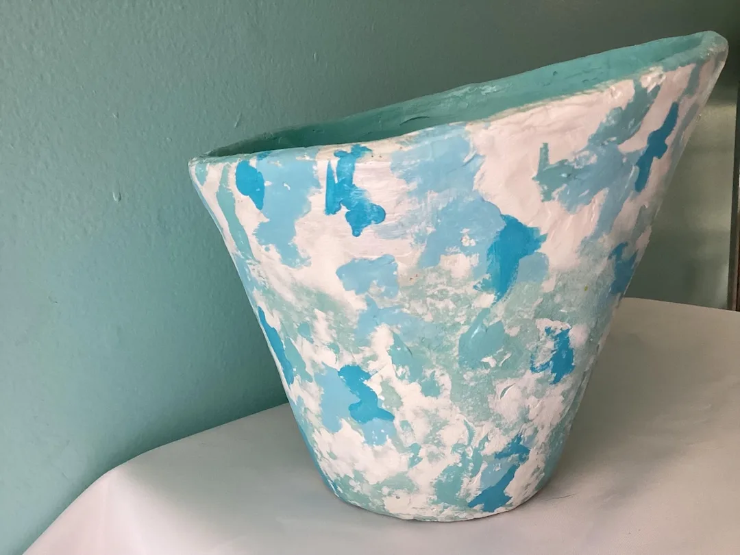 paper mache plant pots
